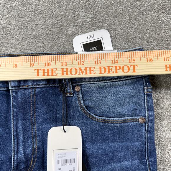 NWT Tahari Womens Kelly Classic Skinny Dark Wash Denim Blue Jeans 10/30 Stretch - Picture 8 of 10